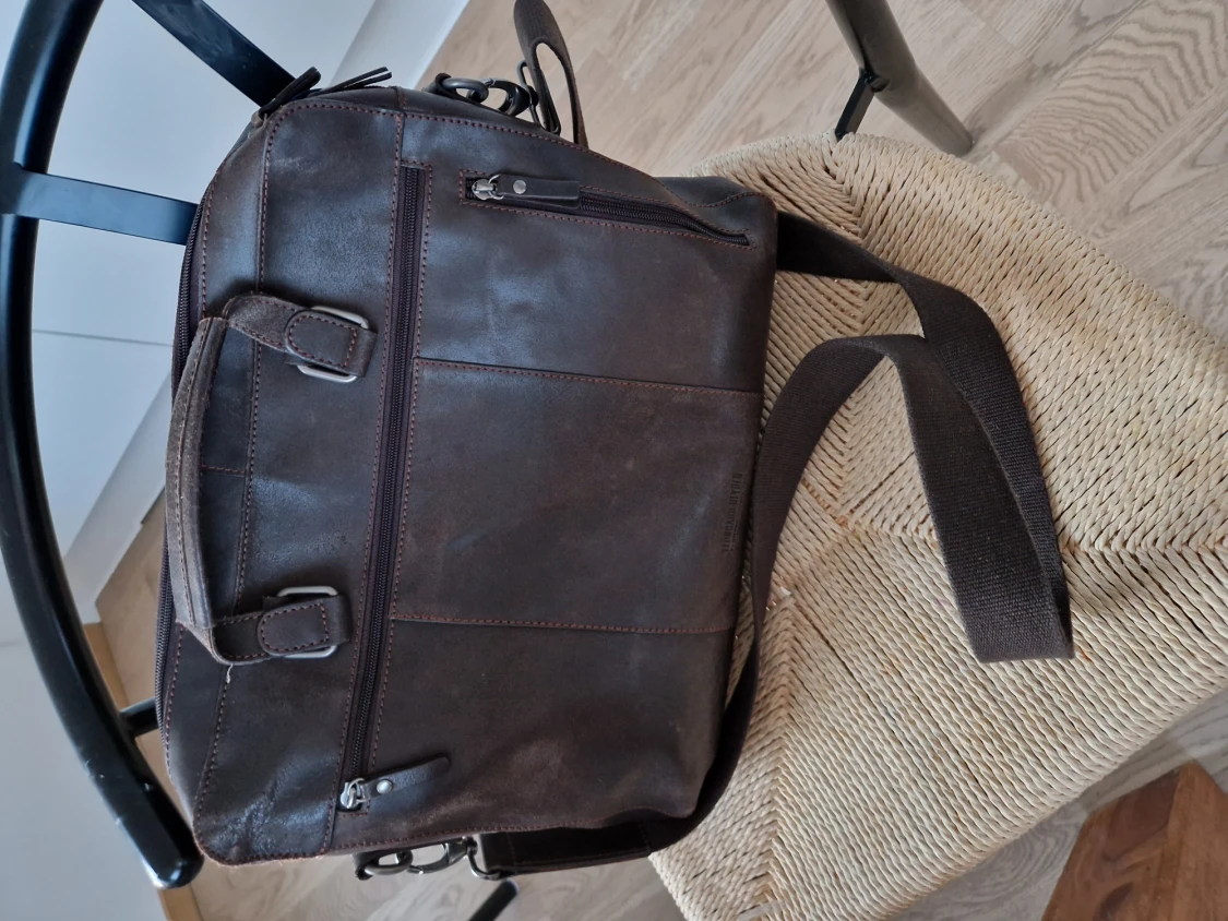Läderväska datorväska  - 90