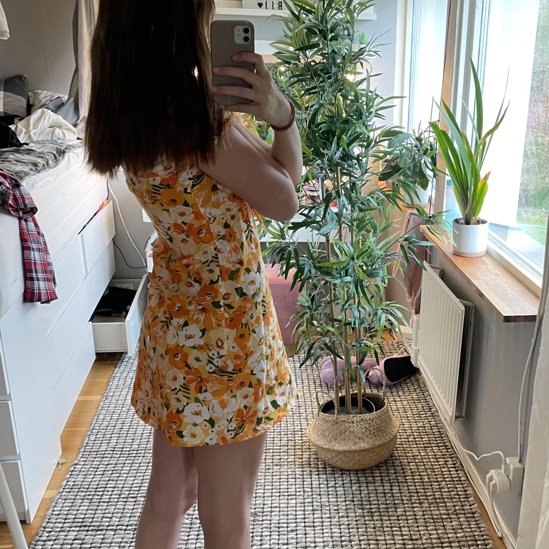 Blommig klänning  - 90