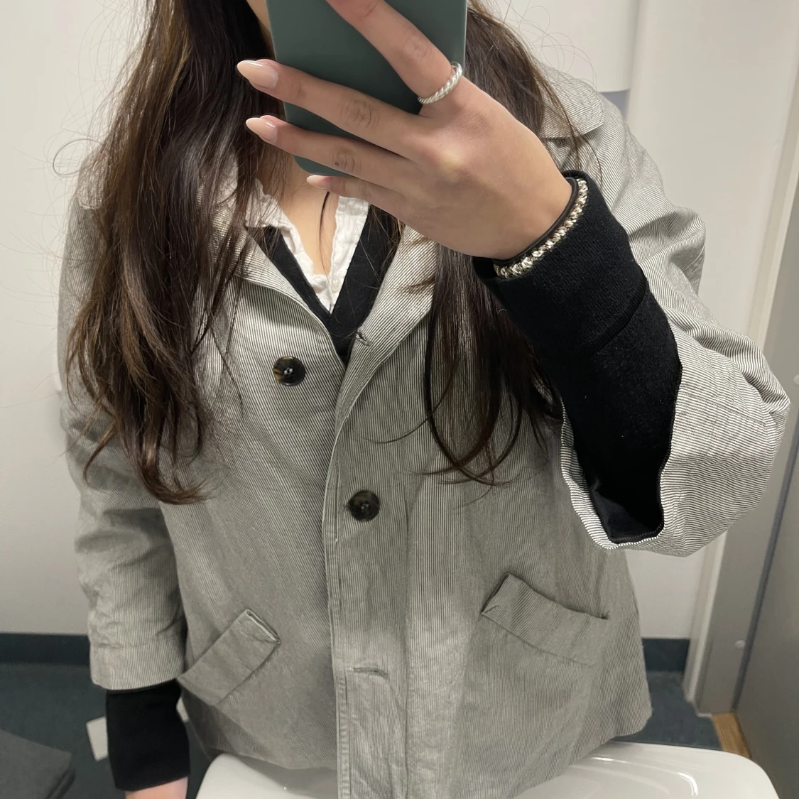 Trekvartsärm jacka - 90