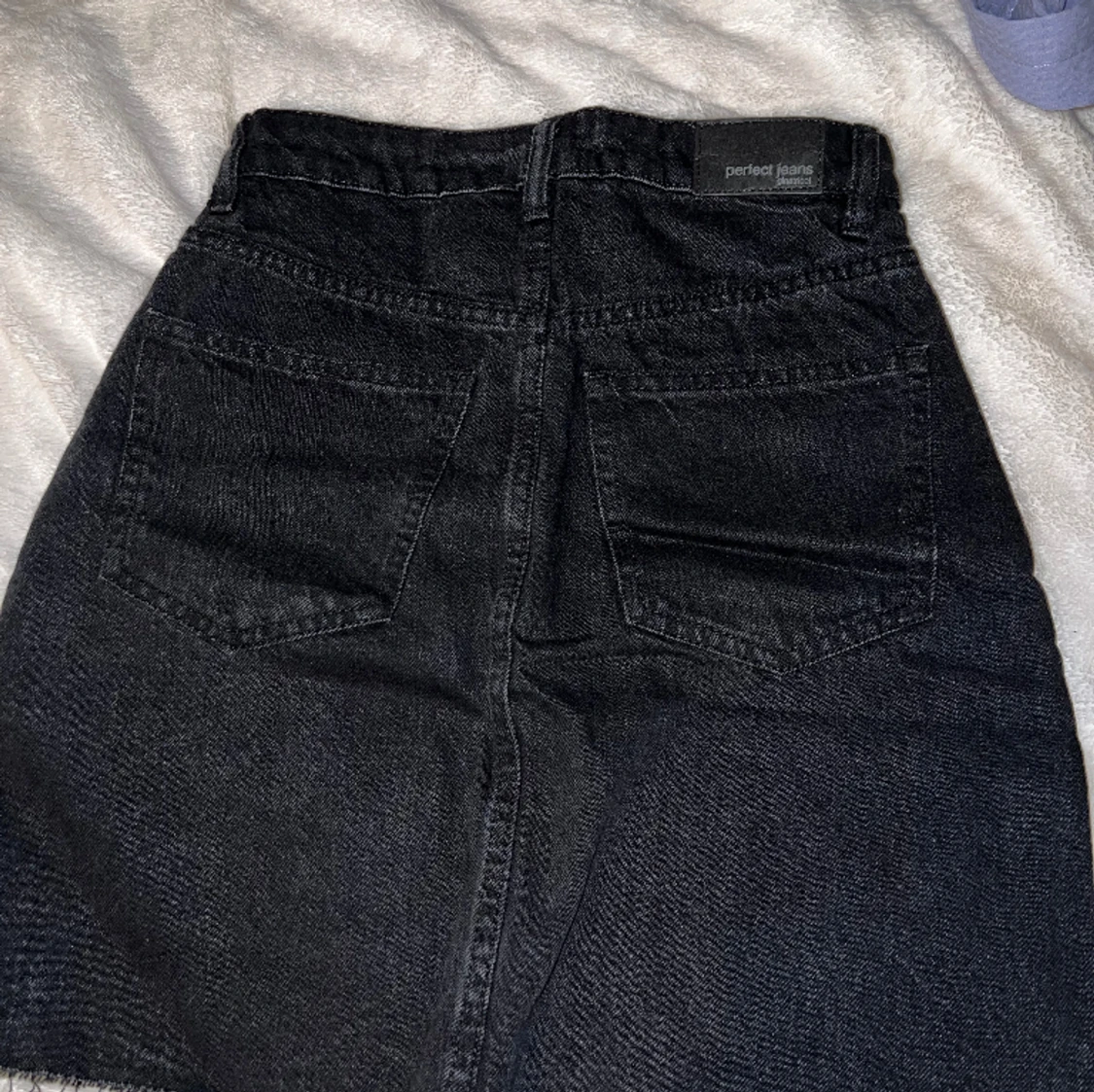 Svart jeans kjol - 90