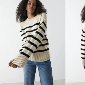 Stickad tröja - Stickad tröja från ginatricot som jag använt ett fåtal gånger, köpt för 400 men priset har sänkts till 350. Slutsåld på hemsidan. I storlek M då jag ville ha den lite mer oversized men passar de som har Xs, S och M också. Fraktar inte