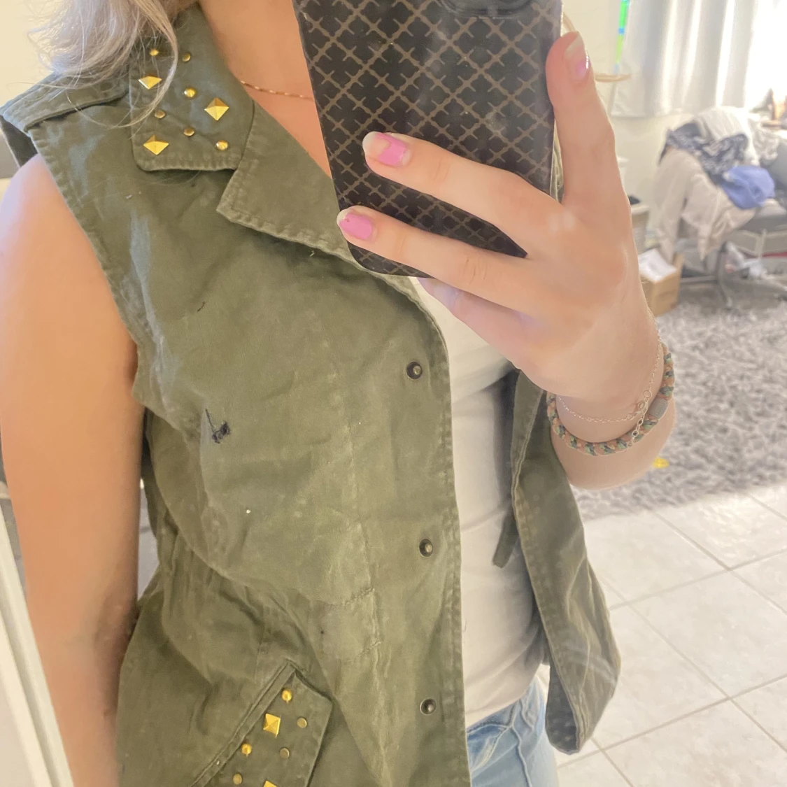 Grön jeansväst från only - 90