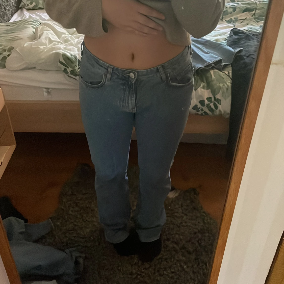 Lågmidjade jeans