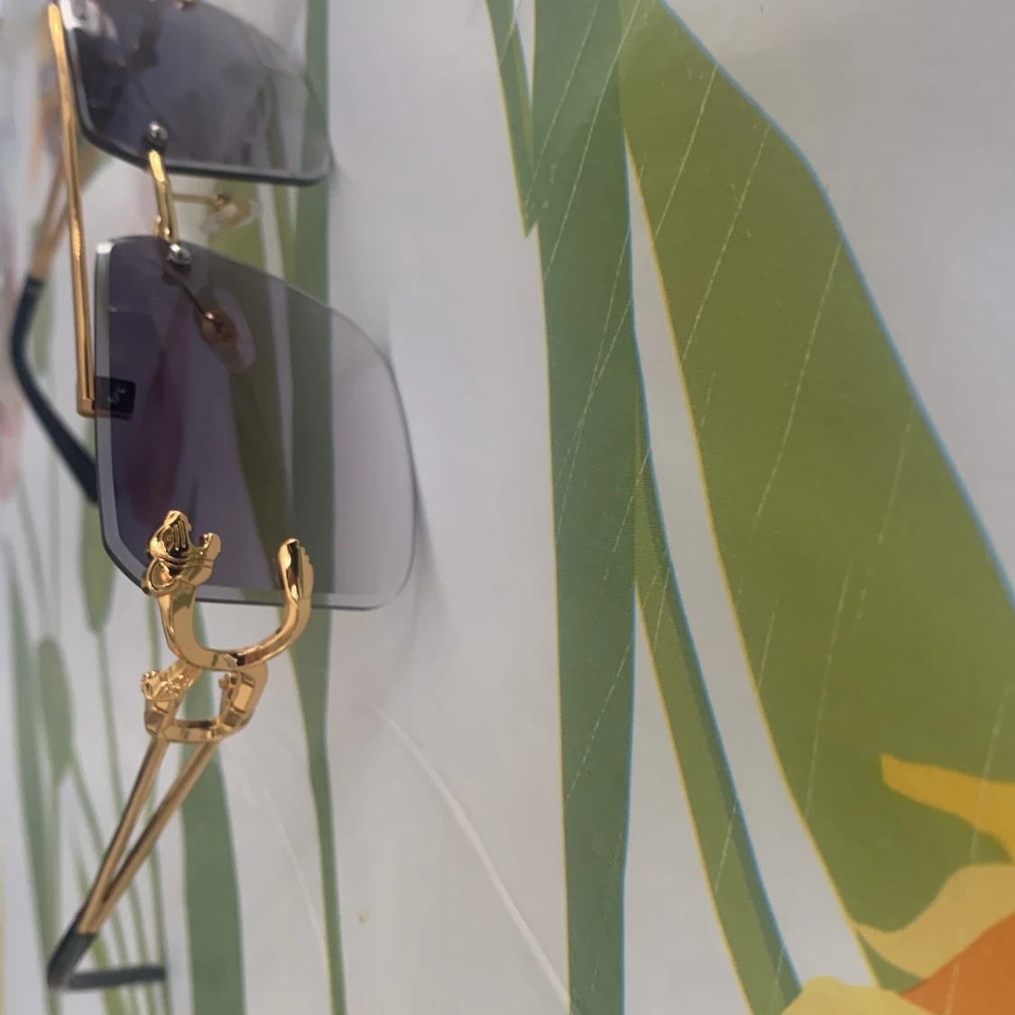 Solglasögon mörkblå leopard - 90