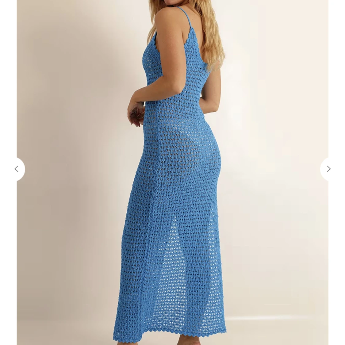 Stickad strandklänning - 90