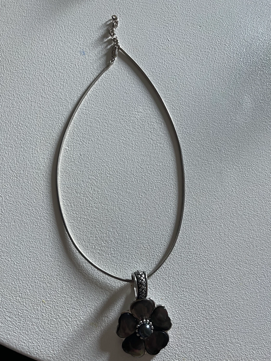 äkta silver halsband