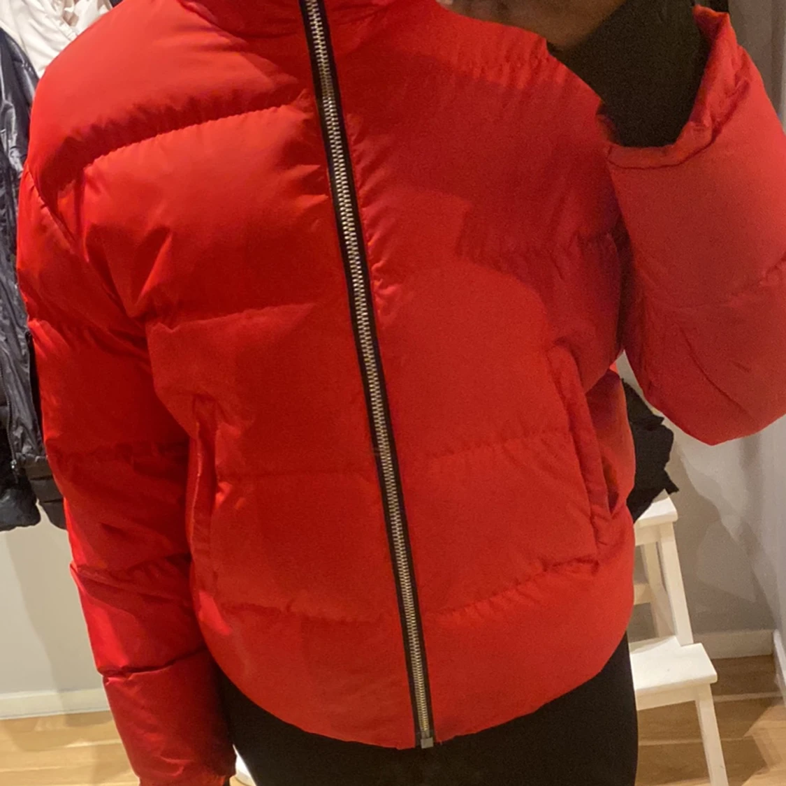 Röd Mose jacka  - 90