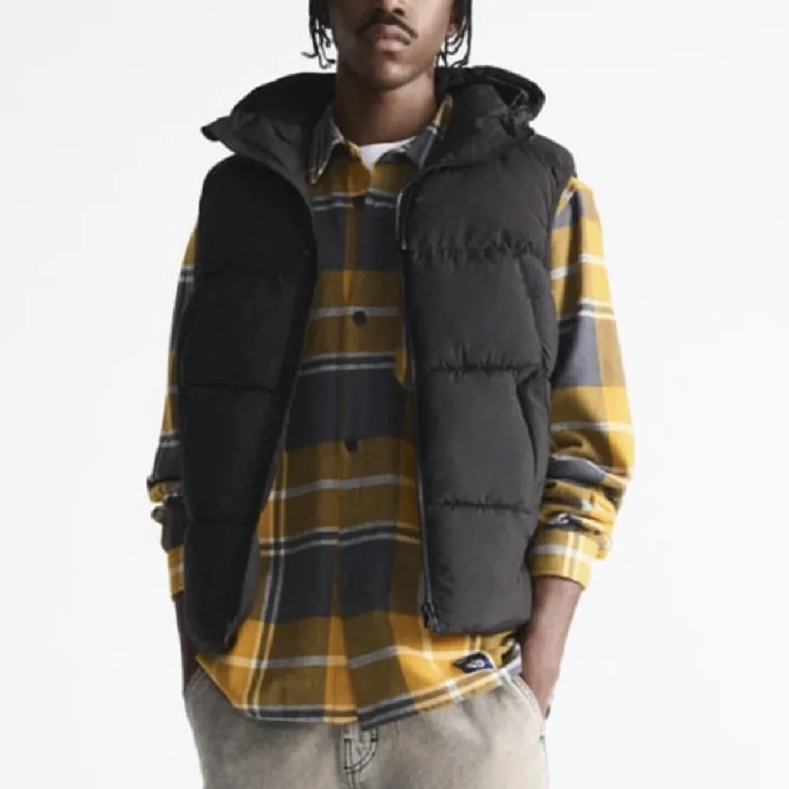 Svart pufferväst - 90