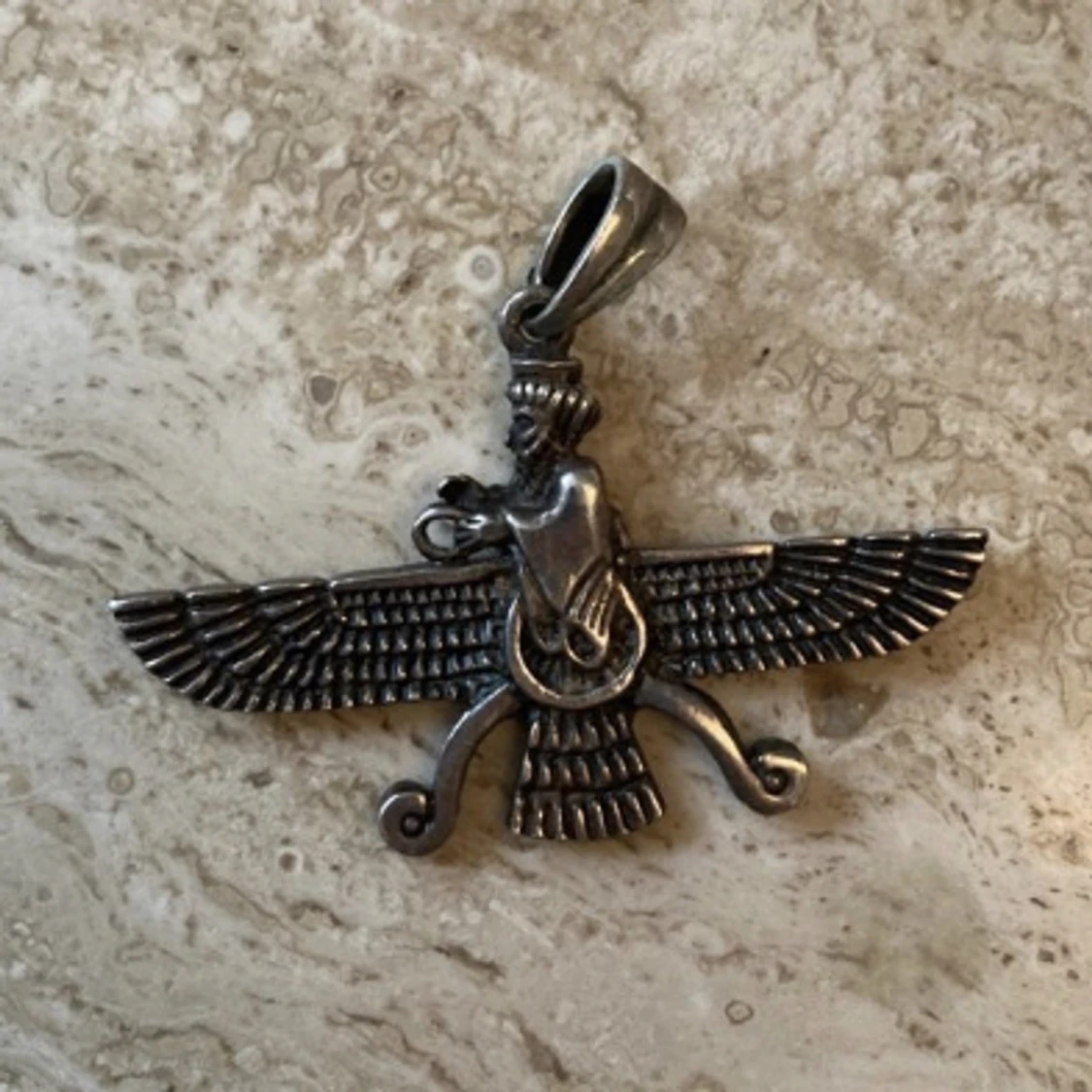 Farvahar silver halsband länk 925 persisk