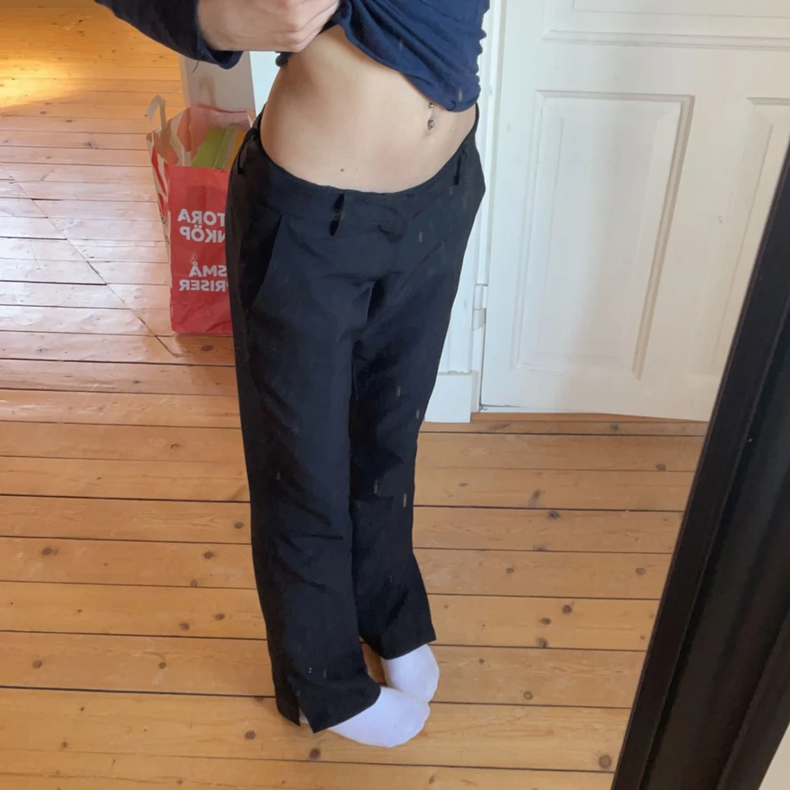 Lågmidjade kostymbyxor  - 90