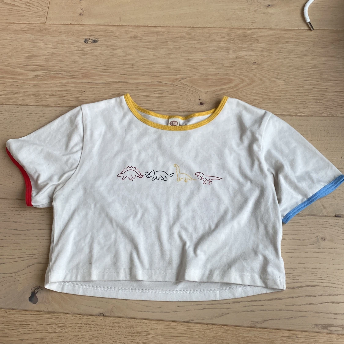 Fin vit dinosaurie  t shirt  - 91