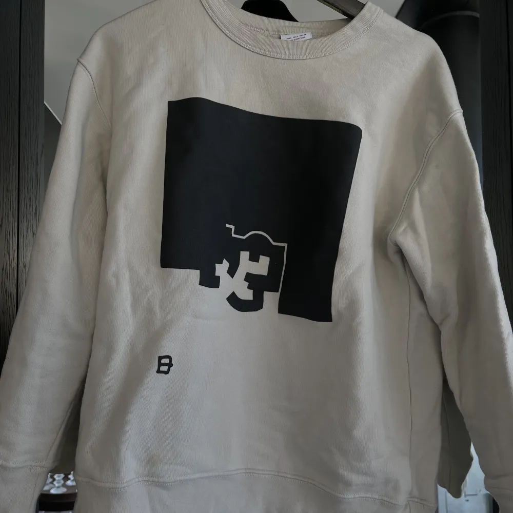 Sweatshirt från zara man i storlek S. Finns dessvärre 2 mindre fläckar på tröjan (kan skicka bild vid önskemål) därav priset. . Tröjor & Koftor.