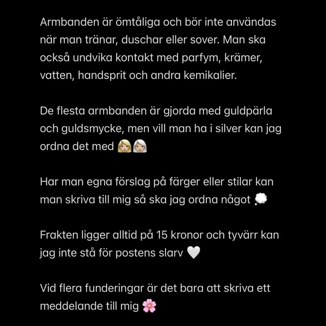 Armband ringar halsband i pärla - 90