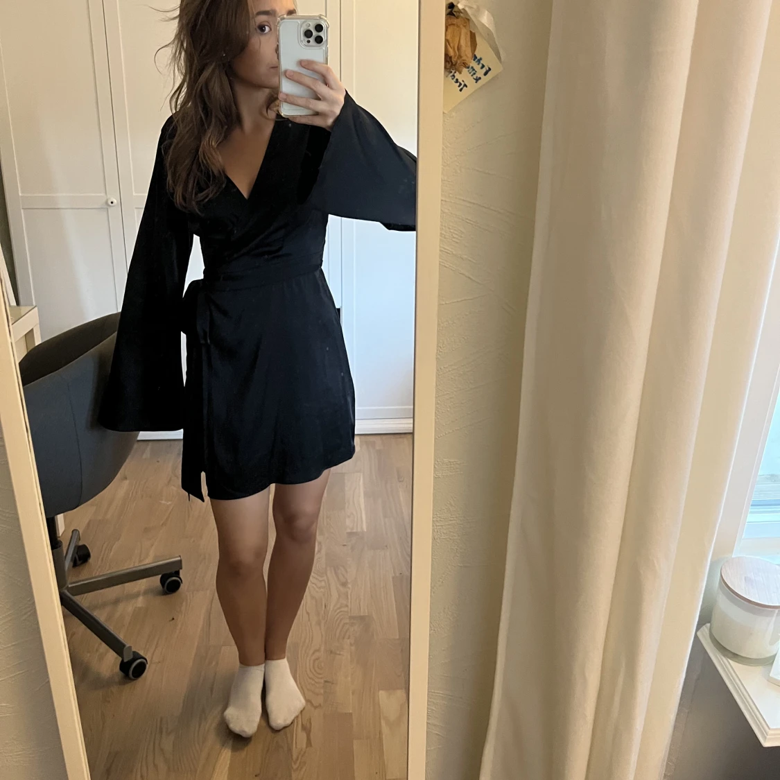 Siden omlett klänning  - 91