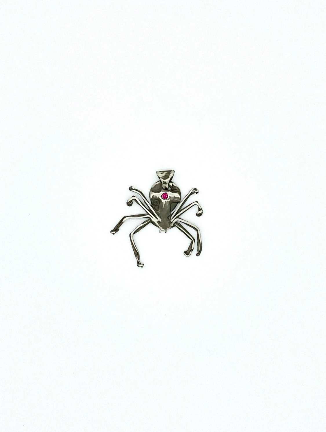 Black widow pendant 925 silver