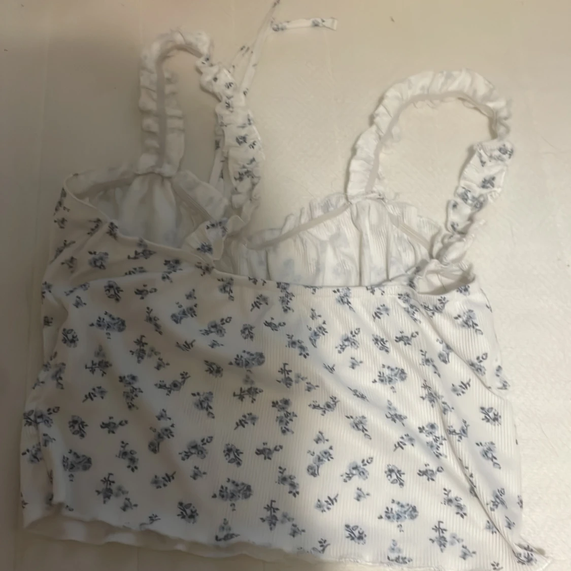 Blommigt kort linne - 91