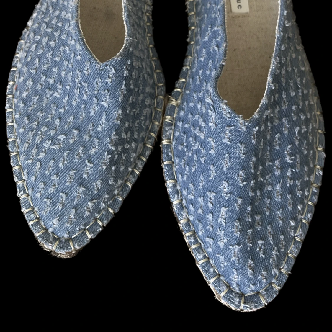 Jeanstofflor/sandaler - 91