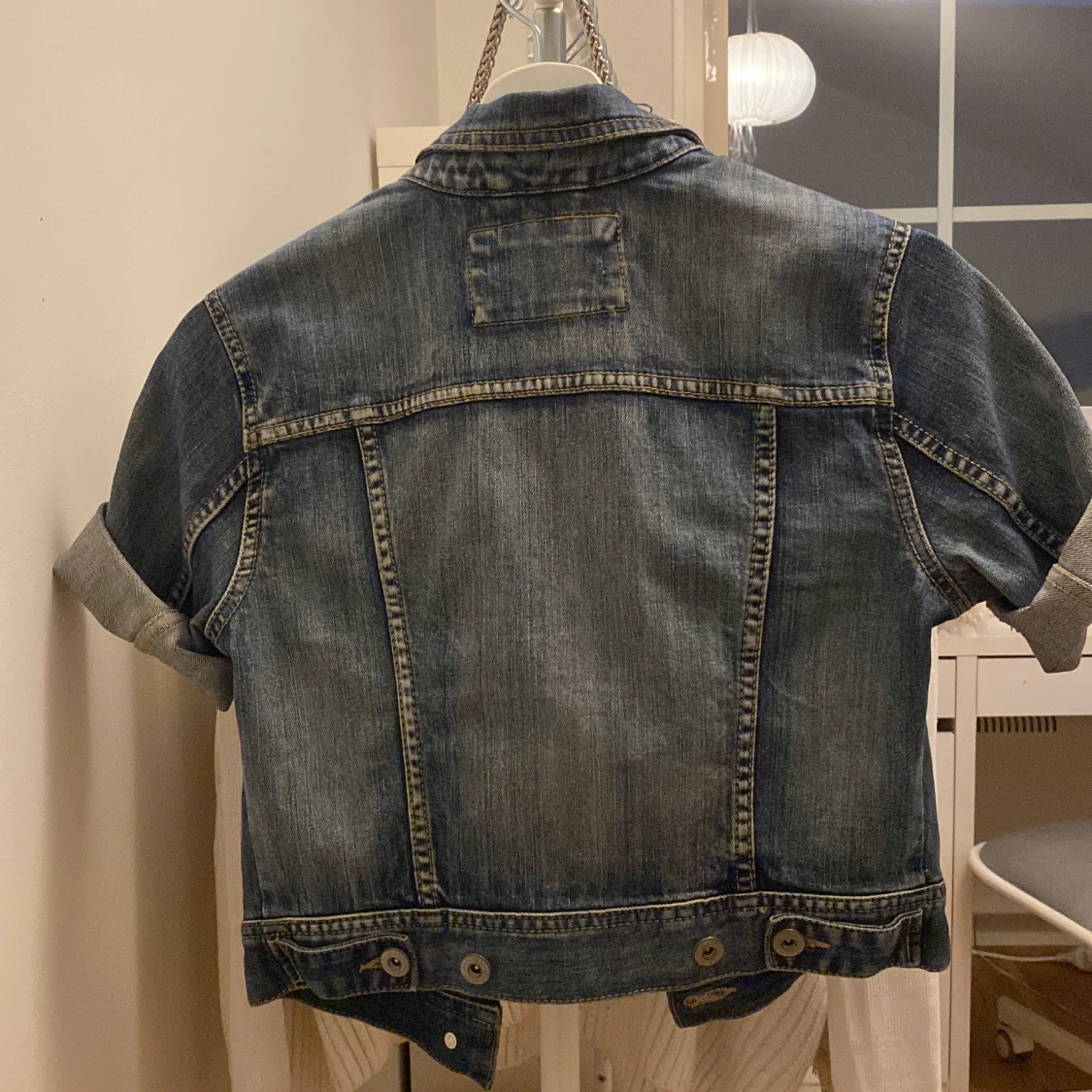 Kortärmad jeansjacka - 90