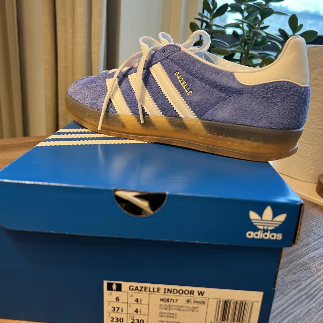 Nya Adidas Gazelle Blå 37 1/3