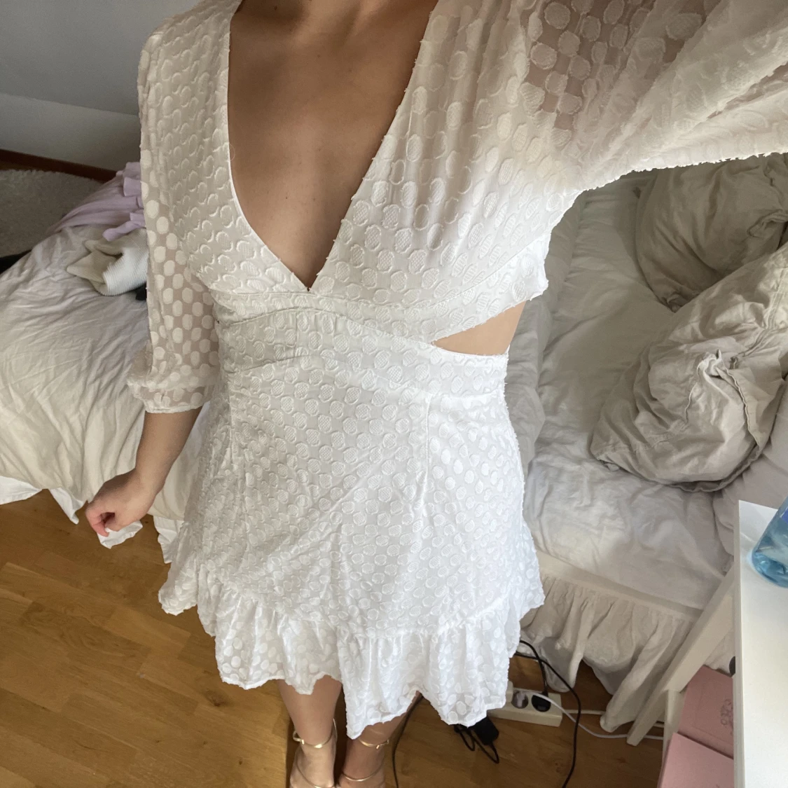 Vit klänning  - 91