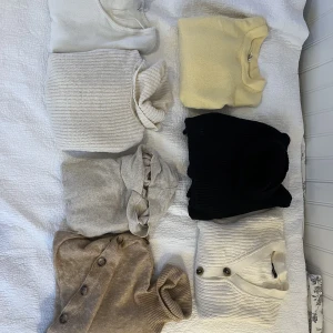 Stickade tröjor blandat  - Fint skick på alla, Strl S/M, 80kr per tröja, olika märken bla Nelly, Zara, mango 