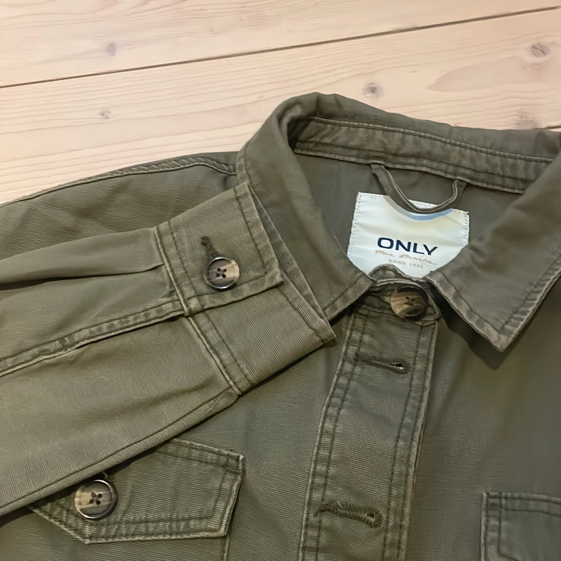 Grön jeansjacka - 90