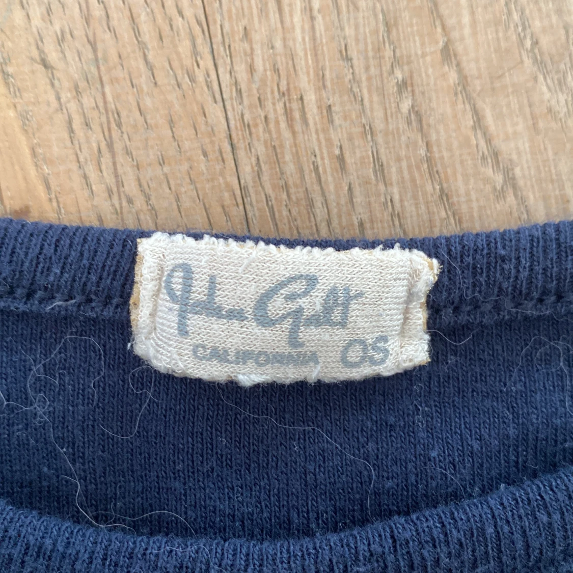 Blå och vit randig tröja - 90