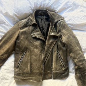 Skinnjacka beige/brun - Från Hm, storlek 38