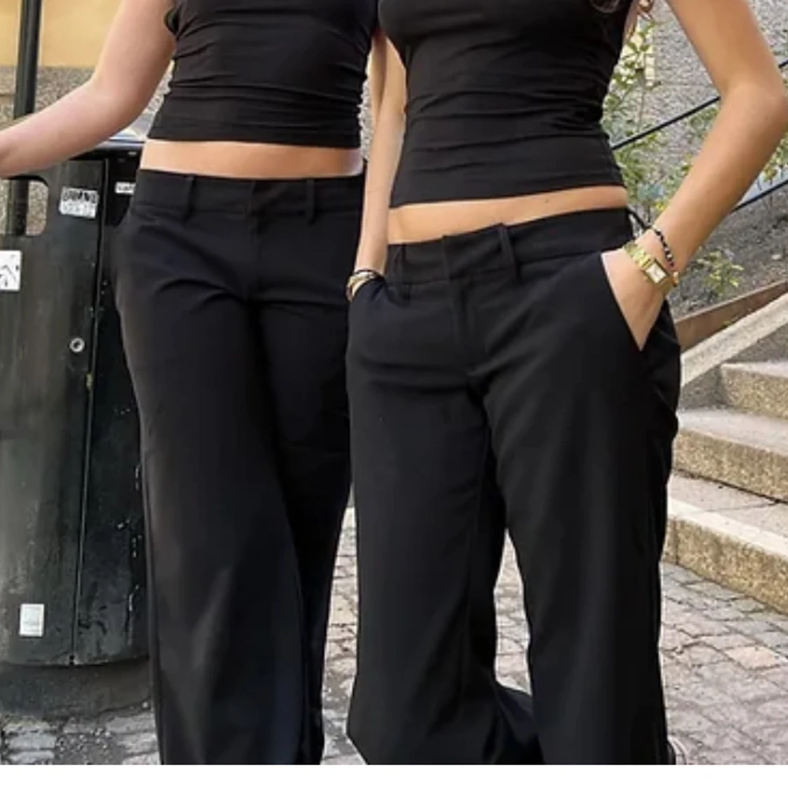 Lågmidjade kostymbyxor - 90