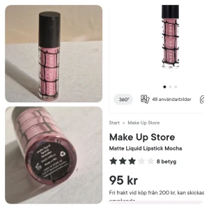 Matte Liquid Lipstift Make Up Store - Rosa liquid lipstift, enbart provad. Har rensat ut smink jag ej använder/endast provat. Både dyra märken och budget. Kolla gärna min Plick för att se allt smink, jag samfraktar gärna 🌸