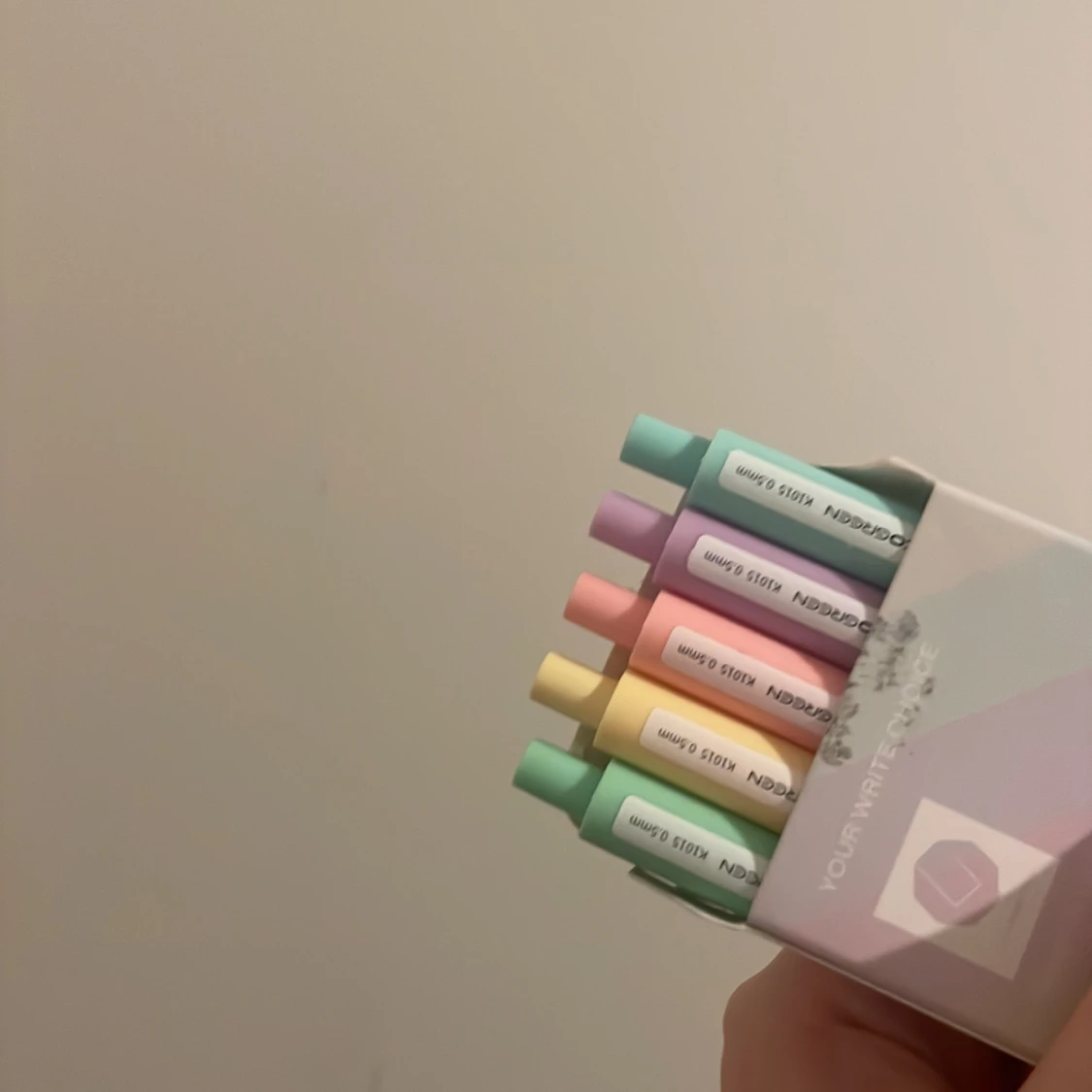 Pastellfärgade pennor 5st - 23