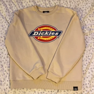 Dickies tröja - Tröjan är i storlek xs och är i mycket bra skick. Det finns små sprickor i trycket på framsidan några små fläckar som knappt syns också på framsidan. Annars är den mjuk och härlig på insidan och passar till alla väder.
