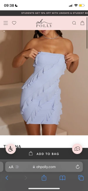 Oh Polly klänning - Säljer denna nya klänningen då den inte passade mig. Är i Storlek 6 vilket motsvarar XS/S. Helt oanvänd, endast testad!! Super fin nu till sommaren. 