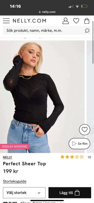 nelly sheer top! - säljer min jättefina ”sheer top” ifrån nelly helt oanvänd o passar jättebra till en fest eller något liknande 💗 kom privat för fler bilder