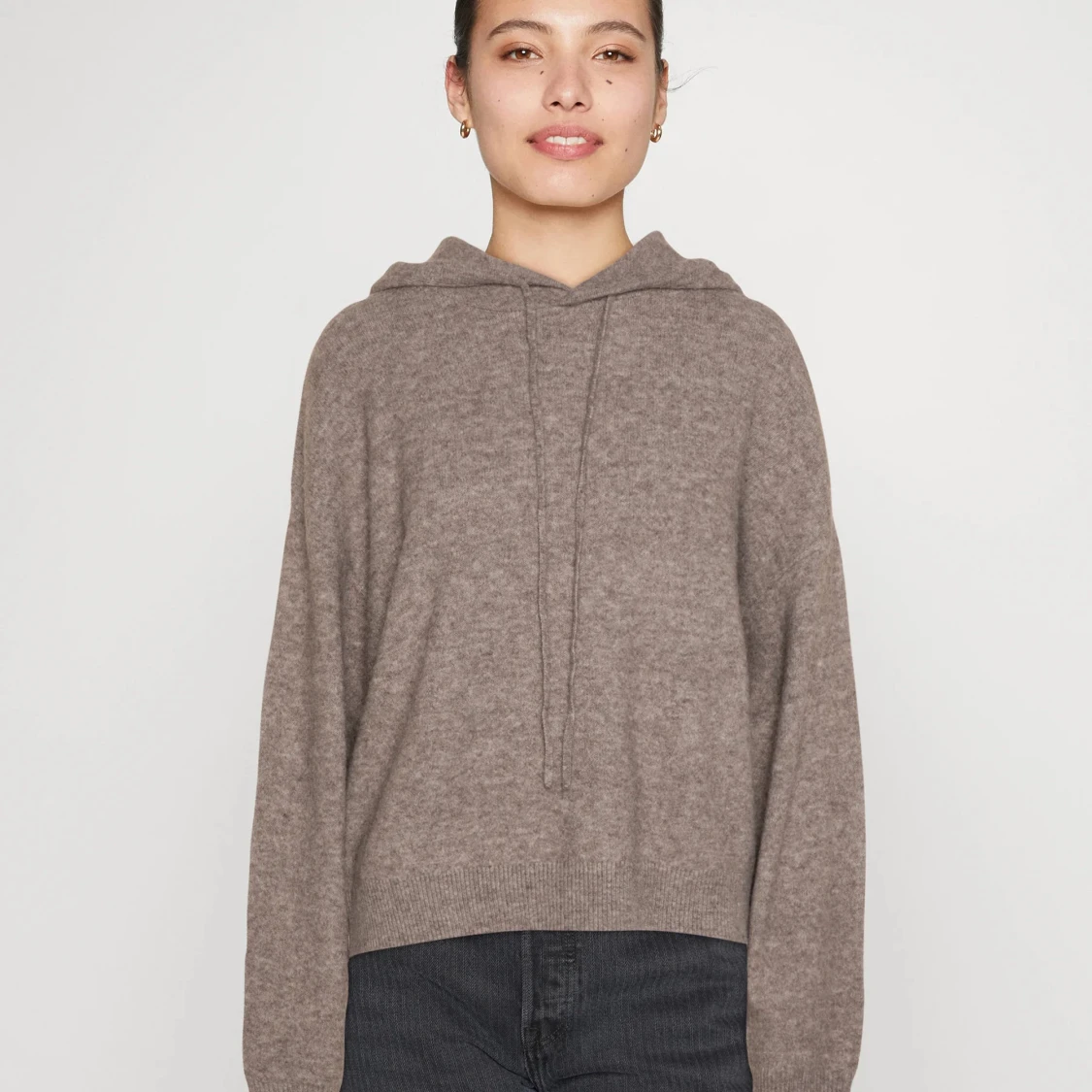 Trendig Lindex lila stickad hoodie!! - 91