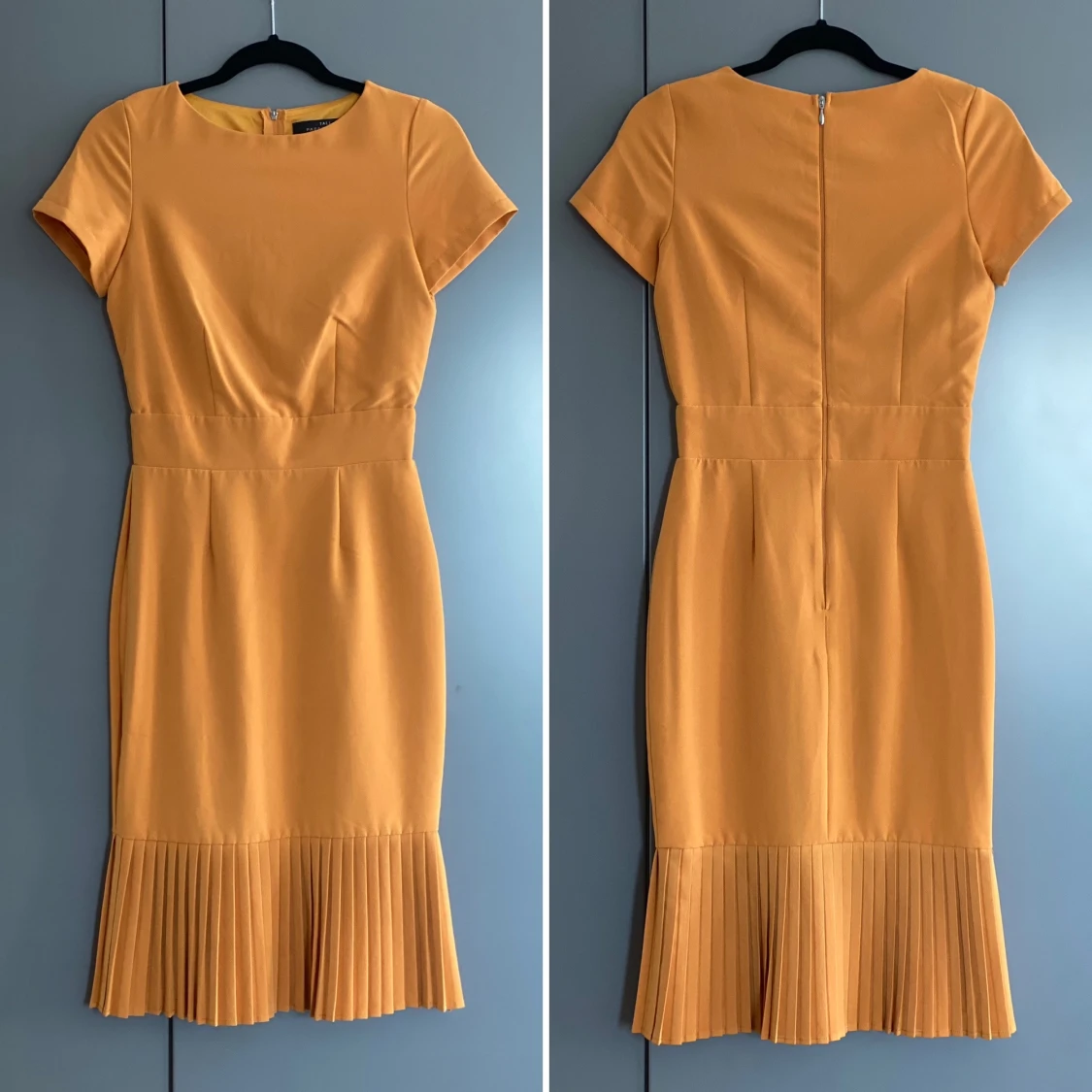 Paper folks gul klänning