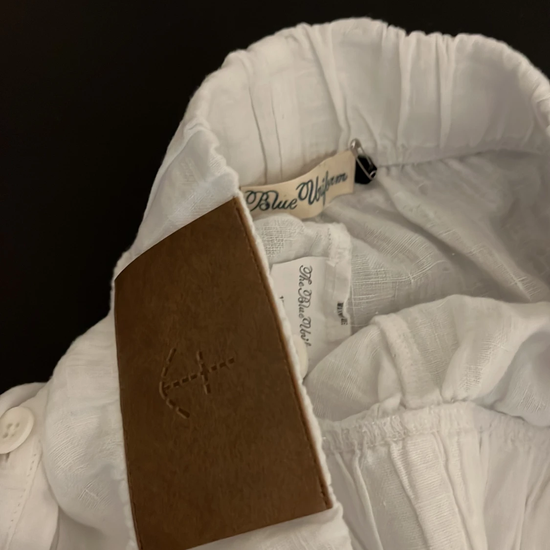 vita linnebyxor  - 90