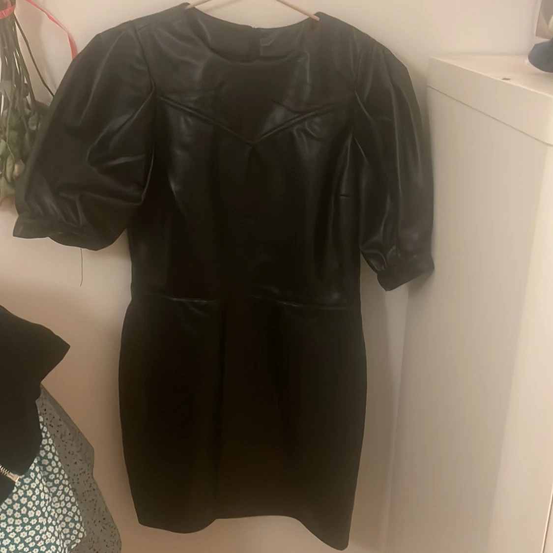 Klänning fake läder  - 90