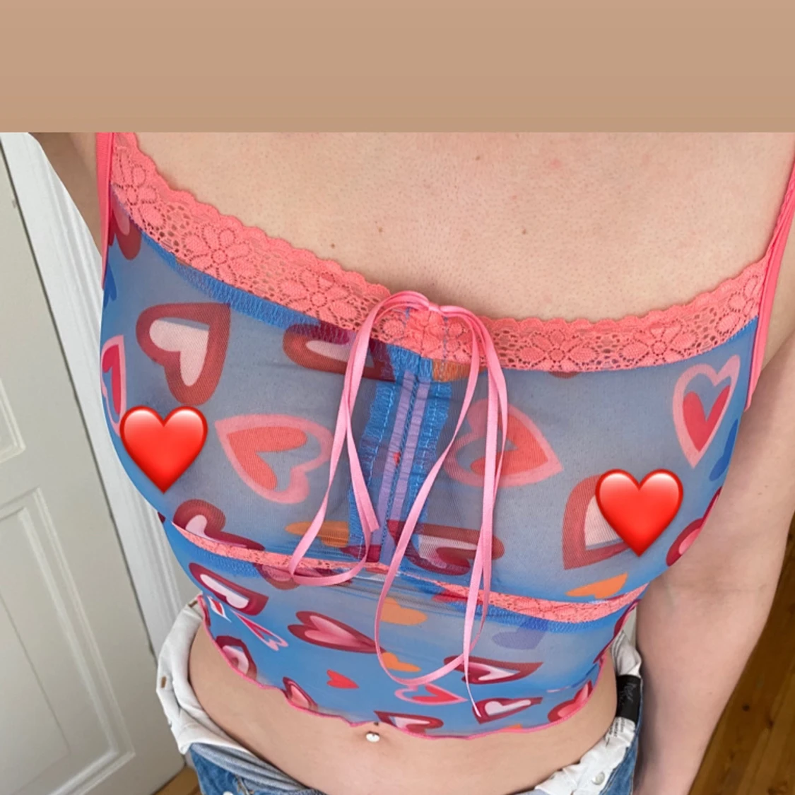 Croptop med hjärtan❤️ - 91