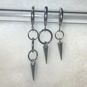 Layerd hoop earrings sett - 3 par, material mestadels rostfritt stål 💕😊