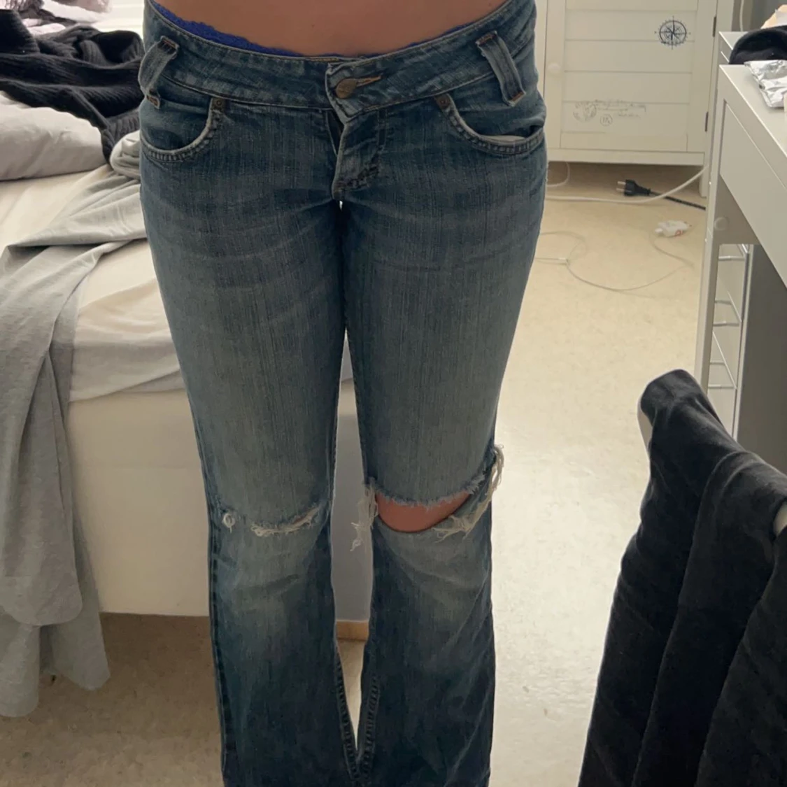 Lågmidjade jeans