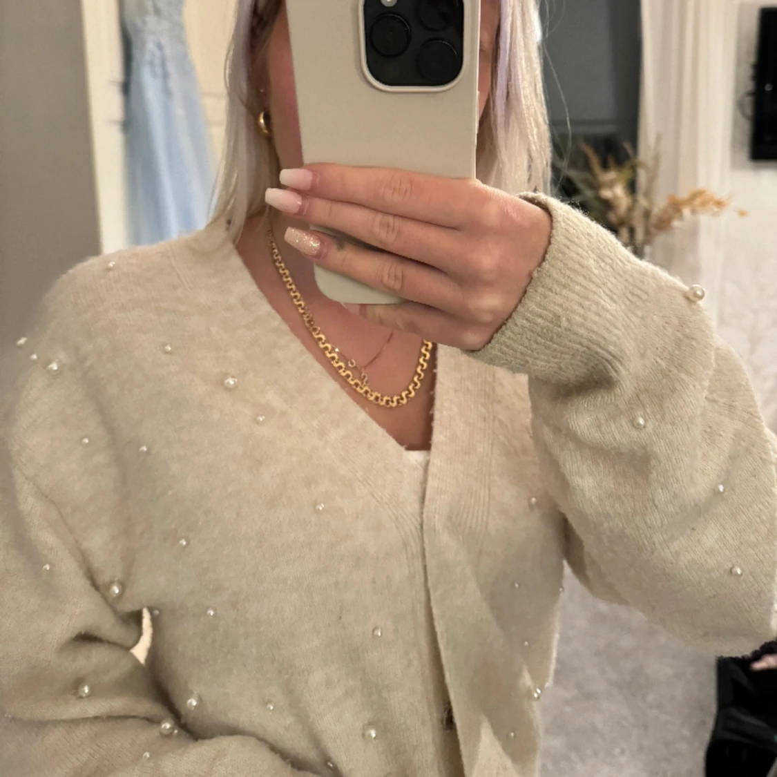 Söt stickad kofta - 91