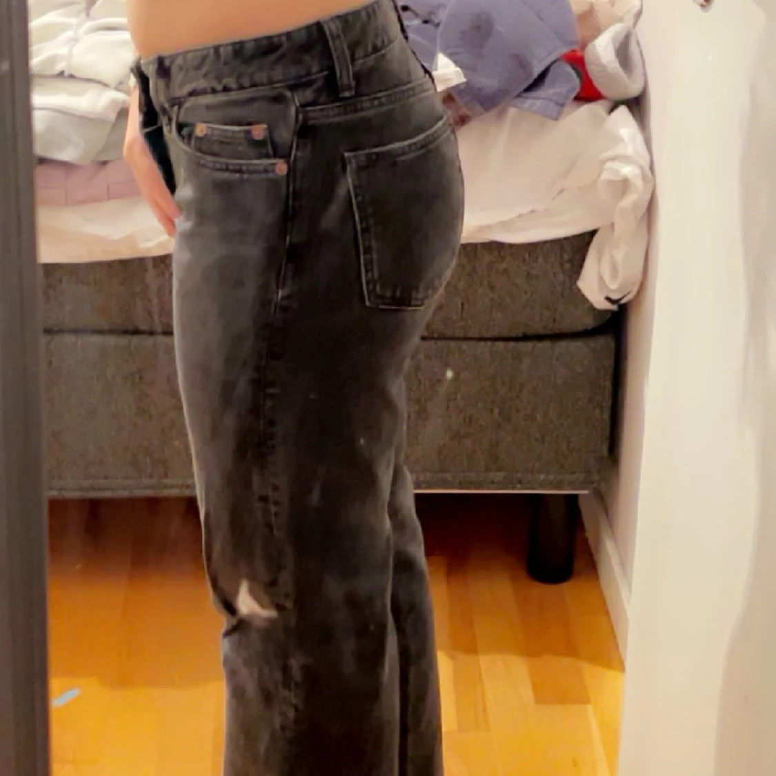 Lågmidjade straight jeans - 90