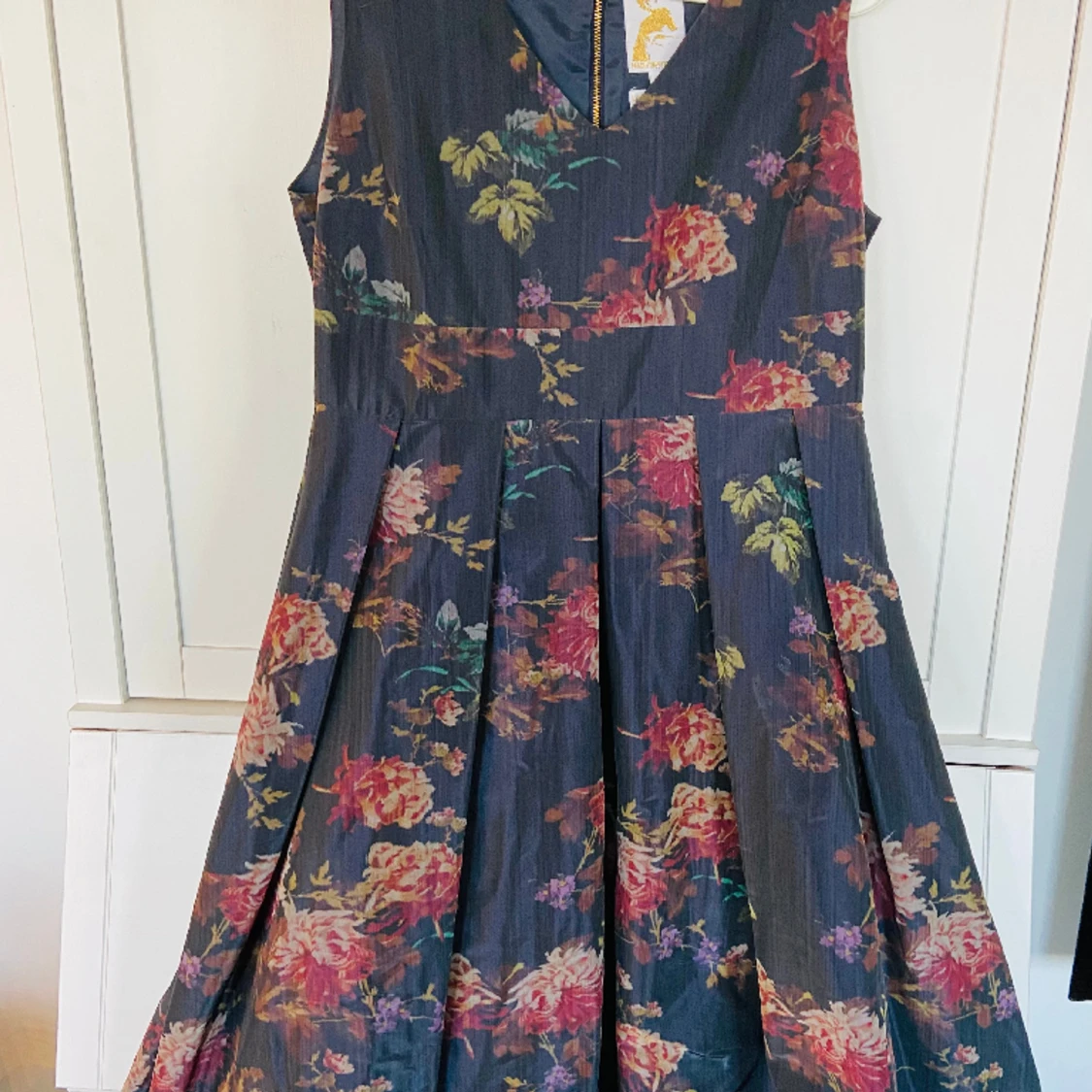 Blommig Cocktail Kortklänning 