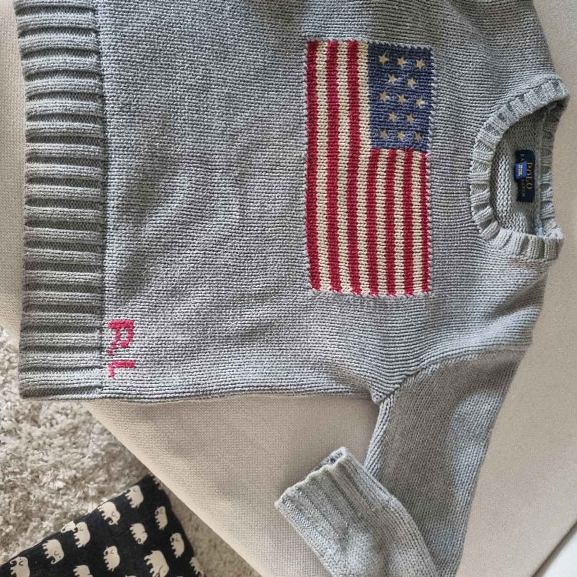 Ralph Lauren stickad tröja 6-8 år