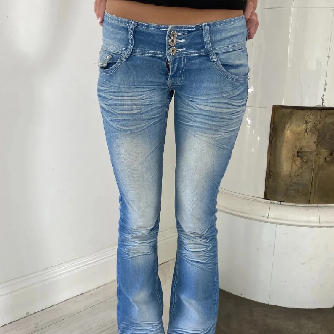 Lågmidjade jeans