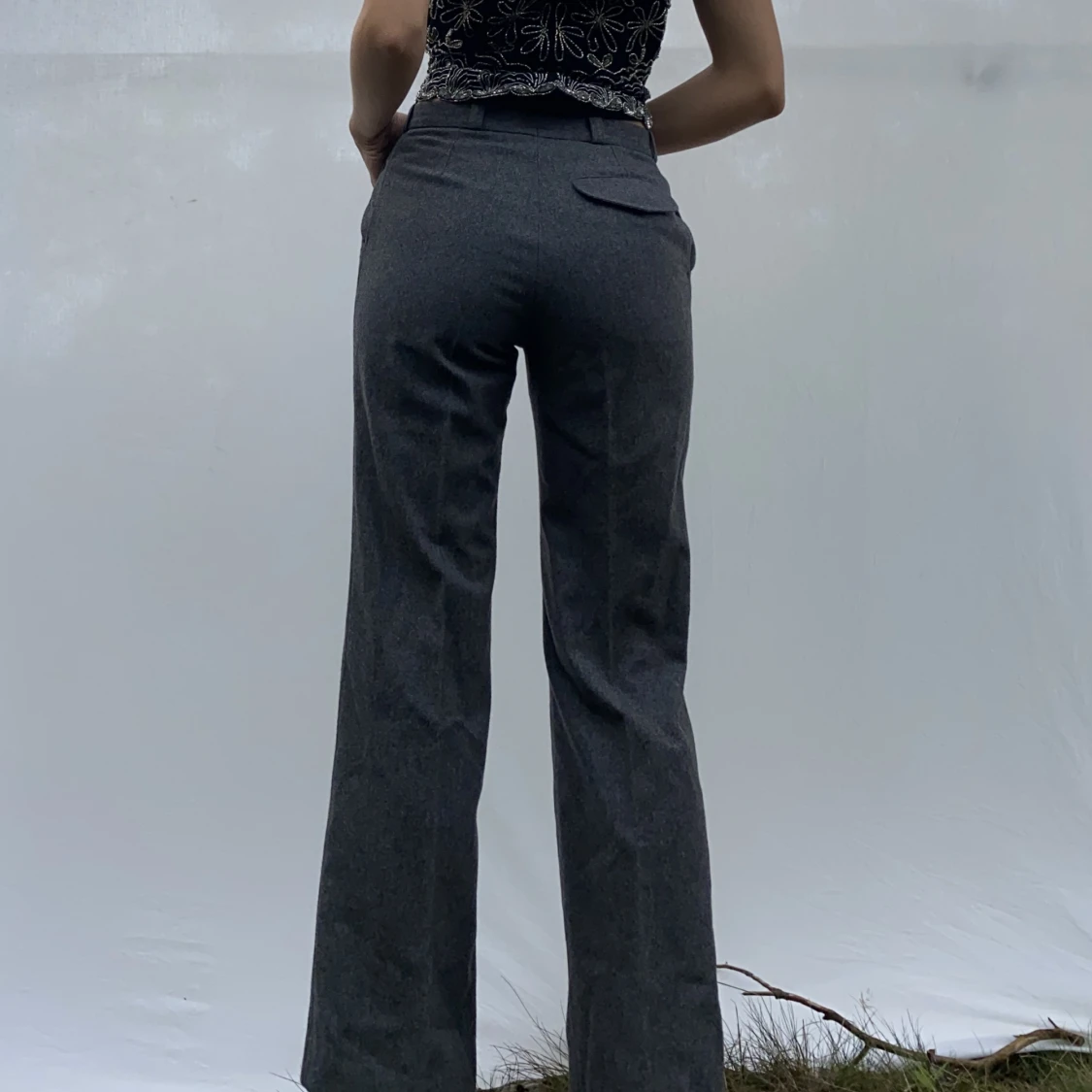 Vintage yllekostymbyxor - 90