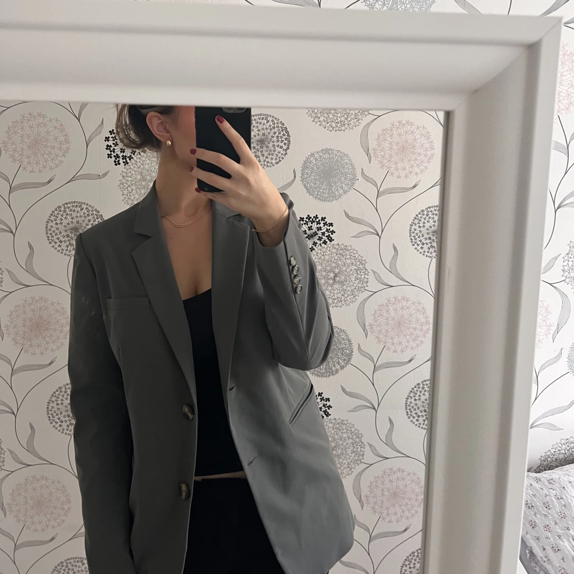 Mörkgrå blazer