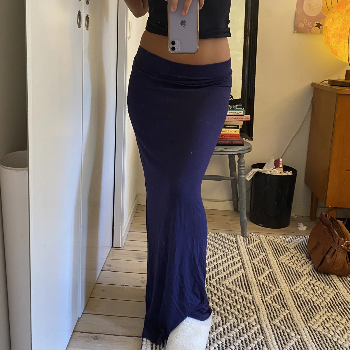 Mörkblå långkjol - 90