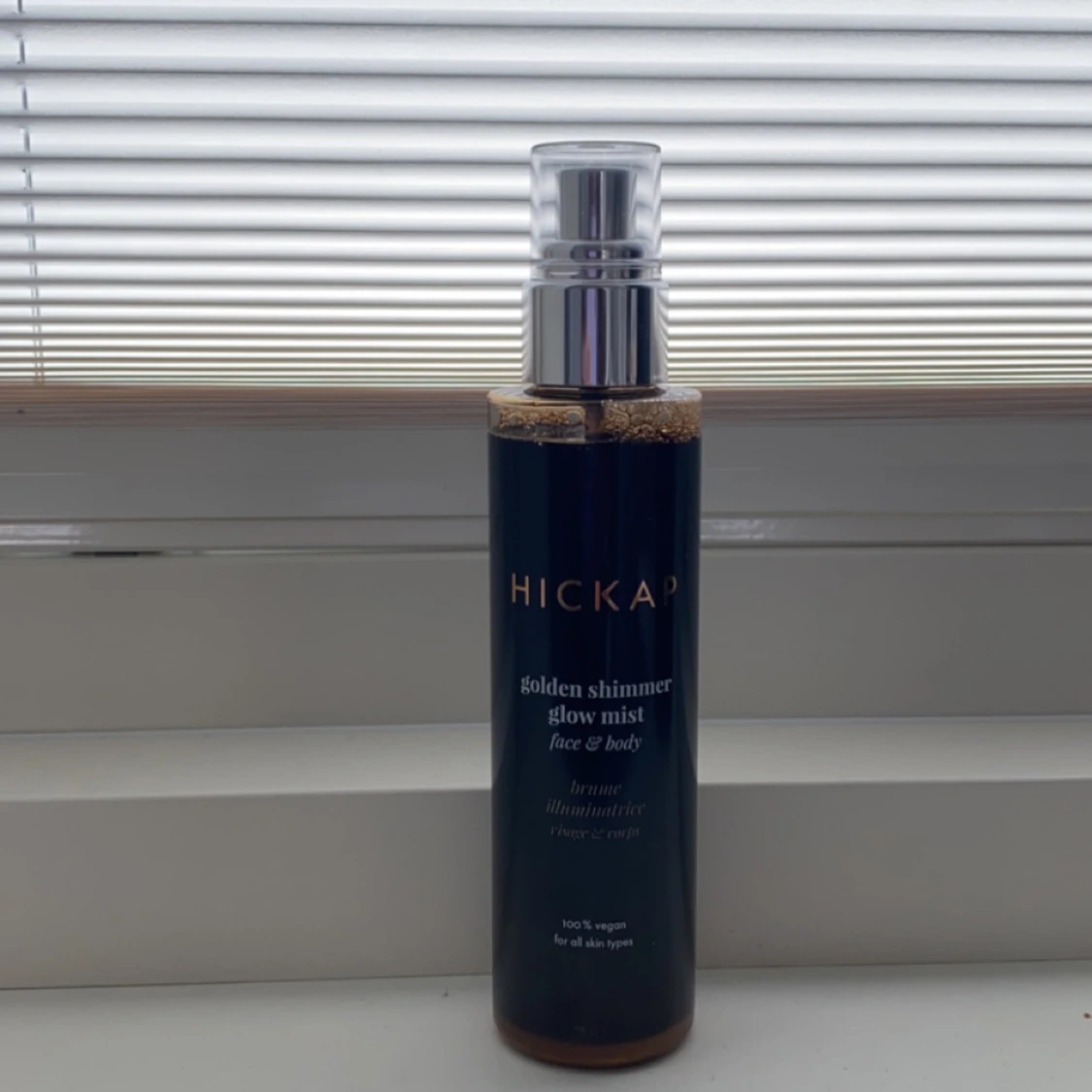 Hickap golden shimmer glow mist +frakt